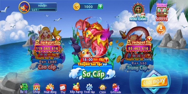 Giao diện sảnh game ấn tượng và thường xuyên nâng cấp