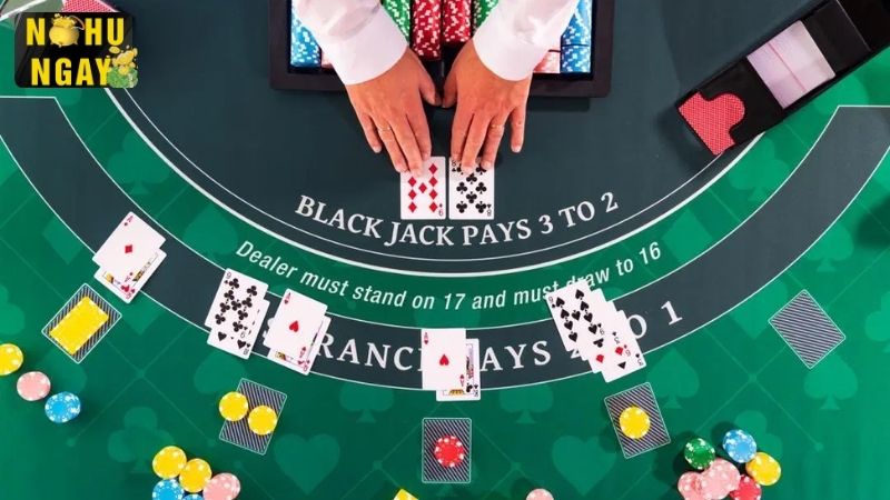 Bàn chơi và các thành phần blackjack